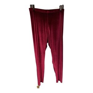 Velvet Burgundy Leggings- Simple and Soft!